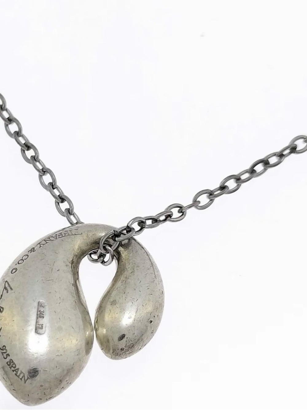 Tiffany & Co. Sterling Sculptural Pendant Necklace - Silver
